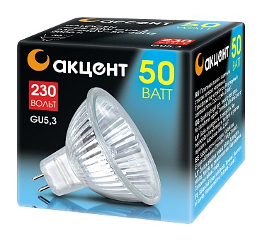 Лампа галоген. АКЦЕНТ JCDR GU5.3 50W 230V (1/10)