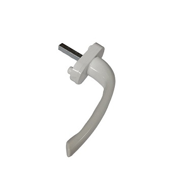 Ручка оконная алюминен. "Луна" 35мм,белая