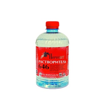Растворитель 646 0,5л  ПЕРЕСВЕТ (1/24)