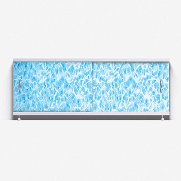 Экран под ванну 1,7м синий мрамор 13