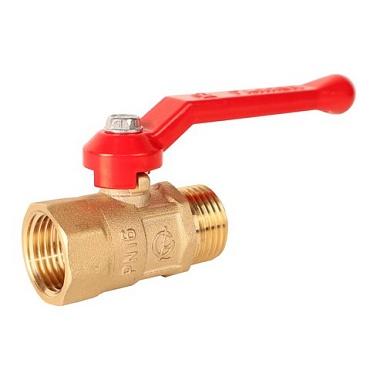 Кран шар. ПРАКТИК лат. ДУ 15 г/ш ручка  ГАЛЛОП 0103267 (1/80)