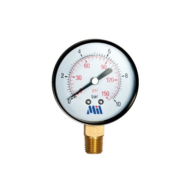 Манометр радиальный 6 бар штуцер вниз