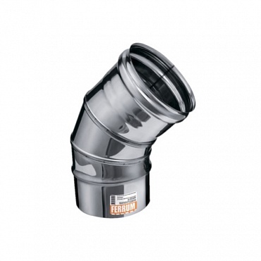 Колено угол 135" ф115 (нерж. сталь 0,5мм) (1/4)