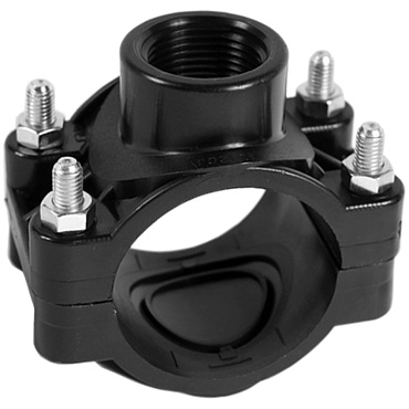 Хомут-врезка 110-1/2" PN10 без кольца