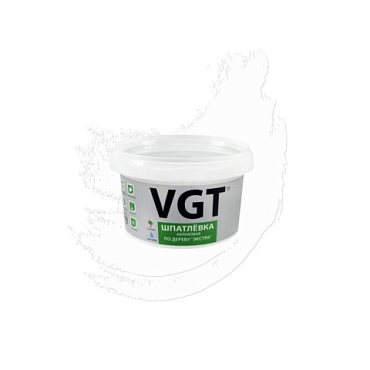 Шпатлевка по дереву "Экстра" белая 1кг ВГТ (1/6)