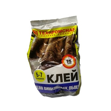 Клей обойный винил."Техпромснаб" (200гр) пакет(1/50)