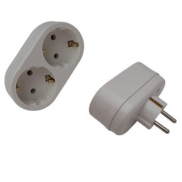 Двойник "Токер" 16А с заземлением (линейный)(1/80)