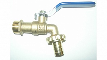 Кран водоразборный 1/2 RM желтый (18/180)