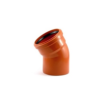 Отвод ф110х30* нар. Рыжий (1/50)															