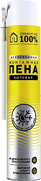 Пена монтажная Ручная Ремонт на 100% (600мл) (1/12)