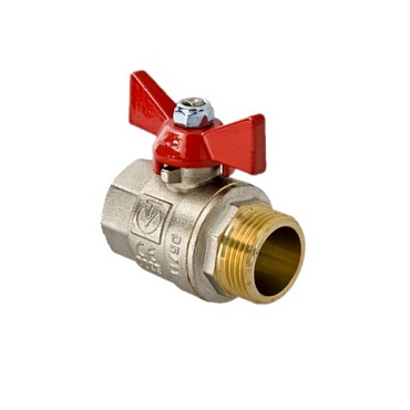 Кран шар. 20 г/ш бабочка VALTEC BASE-ГОСТ PN40 VT.218S.N.05 (10/120)