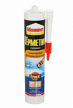 Герметик силик. Момент (280мл) санитар.ПРОЗРАЧНЫЙ 763129 (1/12)