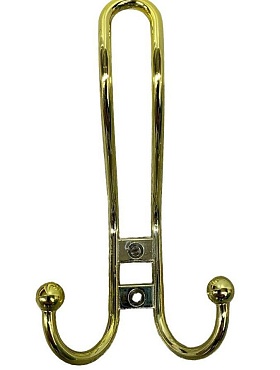 Крючок-вешалка 3 рожк. №12 золото Кунгур (1/10/30)