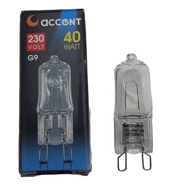 Лампа галоген. АКЦЕНТ JCD G9 / 230B / 40W капсульная прозрачная 4282  (1/10)