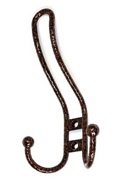 Крючок-вешалка 3 рожк. №12 медь Кунгур (1/10/30)