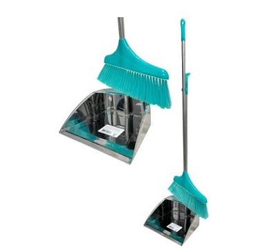 Щетка + совок "Ленивка" Premium металл