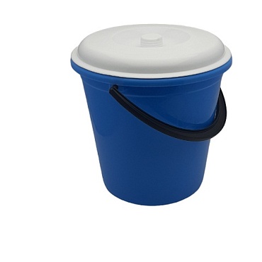 Ведро цветн. (10л) с крышкой А5023