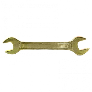 Ключ рожковый, 13х14мм, желтый цинк/СИБРТЕХ