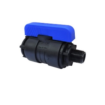 Кран шар. ПНД компр. НР/ВН резьба разборный 1/2"-3/4"Ду20 (1/7/35) (Valfex)