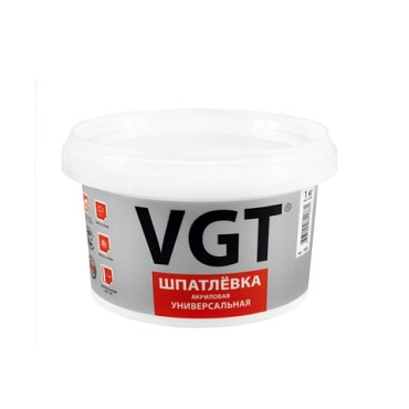 Шпатлевка универсальная акриловая 1кг ВГТ (1/6)