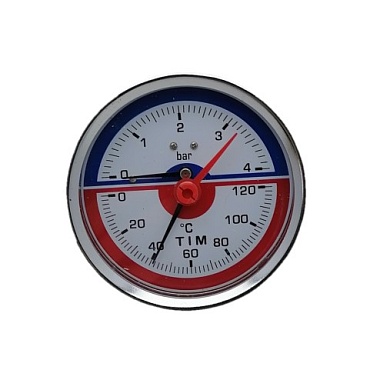 Термоманометр аксиальный 4 бар (1/50)																