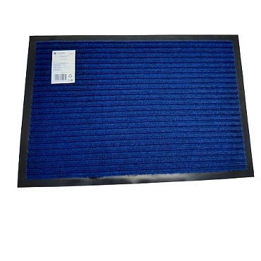 Коврик 40х60 влаговпит., ребристый "Стандарт" синий