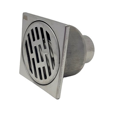 Трап сливной из НЕРЖ. стали 10*10х50 ПРЯМОЙ