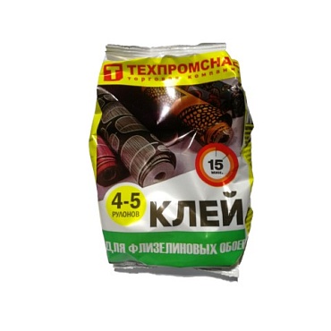 Клей обойный флизелин."Техпромснаб" 200 гр.пакет (1/50)