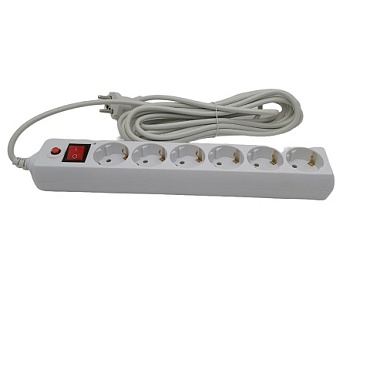 Фильтр сетевой  6-мест. 3м 16А