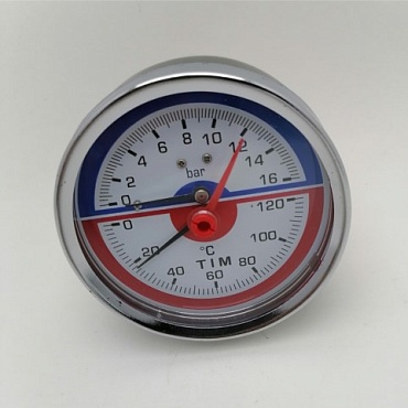 Термоманометр аксиальный 16 бар (1/50)																