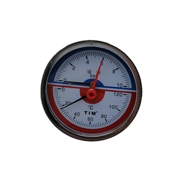 Термоманометр аксиальный 10 бар (1/50)																