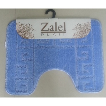 Коврик 50х60 для туалета с вырезом синий