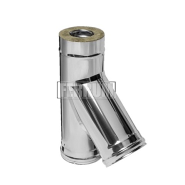 Сэндвич-тройник 135° (430/0,5мм + нерж.) Ф150х210