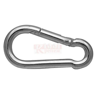 Карабин пожарный DIN 5299С  8мм конт. (1/10)