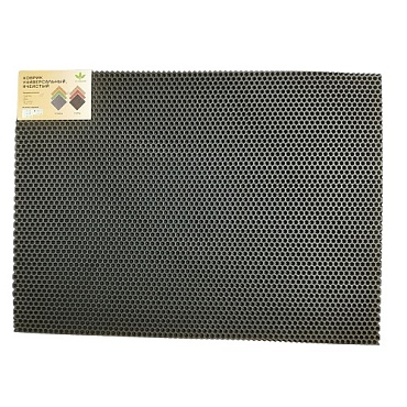 Коврик ЭВА ячеистый Соты 50х67 серый (1/10)
