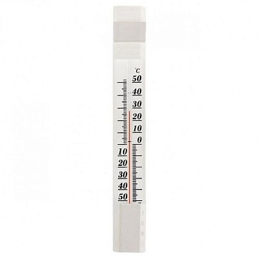 Термометр наружный плоский с липучкой на стекло ТСН42