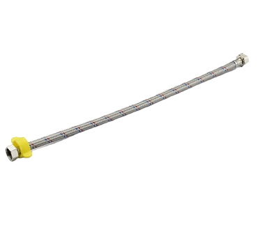 Подводка для воды, c полимерным покрытием и пластиковым ключом, 60 см г/г, ПрофСан (1/20)
